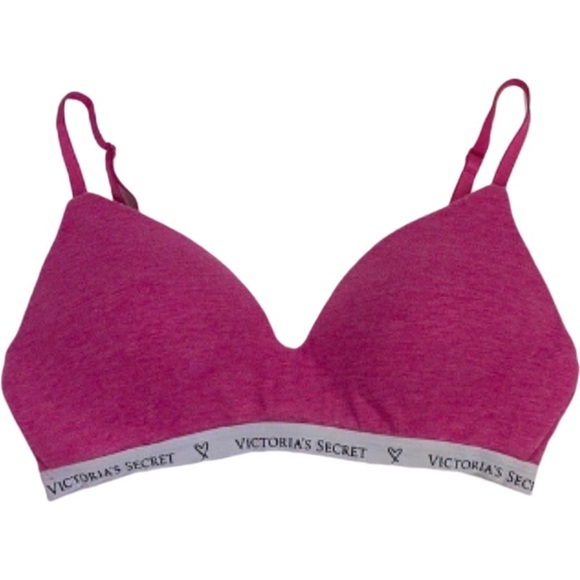 NWOT Victoria’s Secret Logo Band Wireless T-Shirt Bra 34DD (E) - Picture 1 of 5